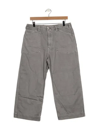 Pre-owned Denimist Mid-rise Wide Leg Jeans In Grey