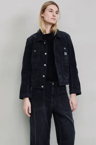 Denimist Slim Chore Jacket In Black