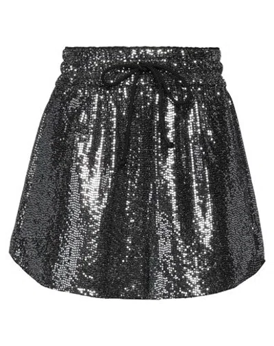 Department Five Department 5 Woman Shorts & Bermuda Shorts Black Size 25 Polyamide, Metallic Fiber, Elastane