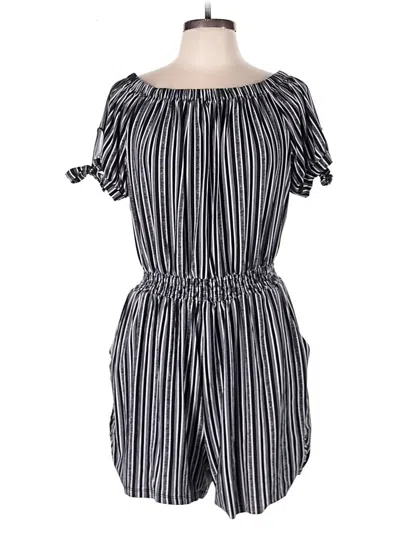 Pre-owned Derek Heart Romper In Gray