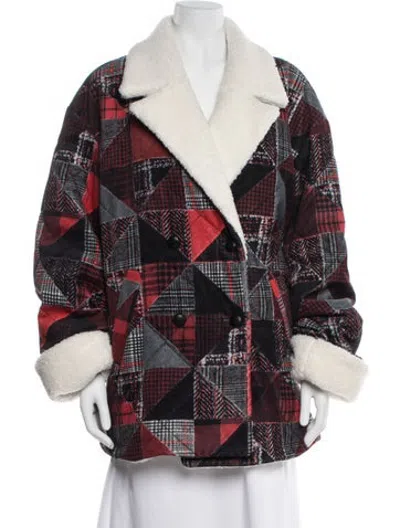 Pre-owned Derek Lam 10 Crosby Plaid Print Jacket W/ Tags In Black