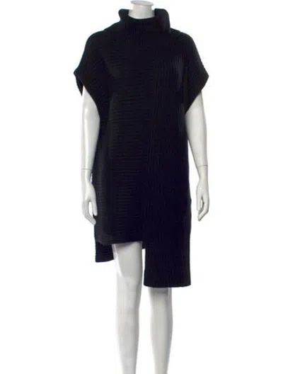 Pre-owned Derek Lam Cashmere Midi Length Dress In Black