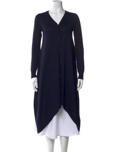Pre-owned Derek Lam Cashmere V-neck Sweater In Blue