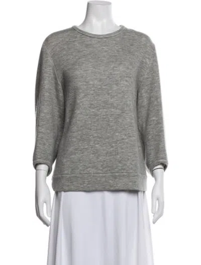 Pre-owned Derek Lam Crew Neck Sweater In Grey