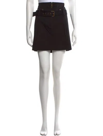 Pre-owned Derek Lam Mini Skirt In Black