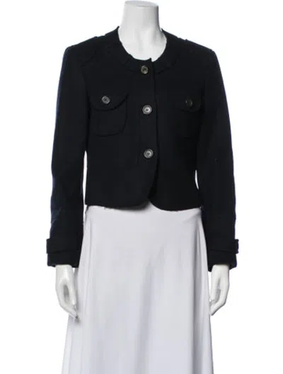 Pre-owned Derek Lam Virgin Wool Jacket In Blue