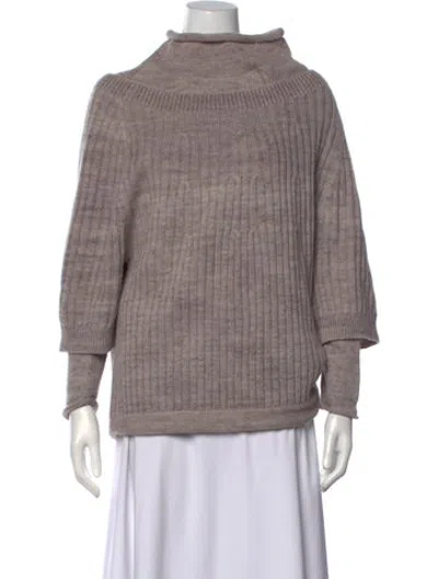 Pre-owned Derek Lam Wool Turtleneck Sweater In Grey