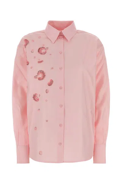 Des_phemmes Des Phemmes Emb Shirt In Pink