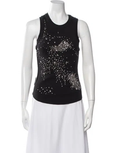 Pre-owned Des_phemmes Graphic Print Crew Neck Top W/ Tags In Black