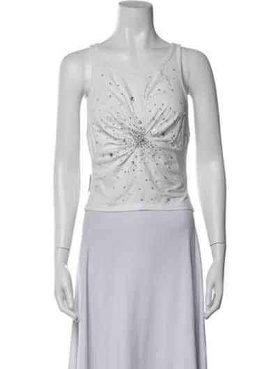 Pre-owned Des_phemmes Scoop Neck Sleeveless Top In Purple