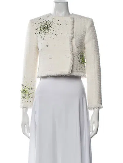 Pre-owned Des_phemmes Tweed Tweed Pattern Jacket In Neutrals