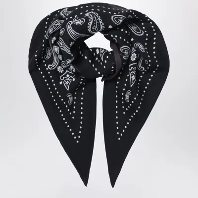 Destin Black/mud Triangular Bandana Scarf