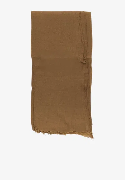 Destin Giglio Mega Fringed Wool Scarf In Multi