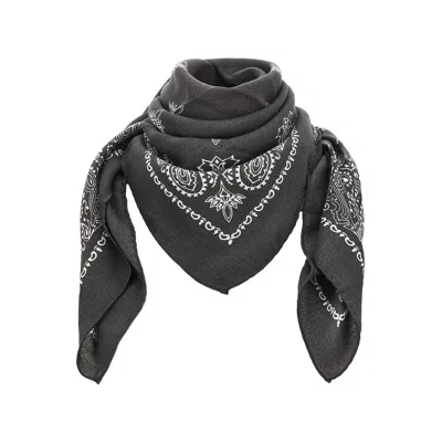 Destin Judy Wool Squared Scarf In White