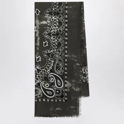 Destin Military Green Wool Jil Scarf