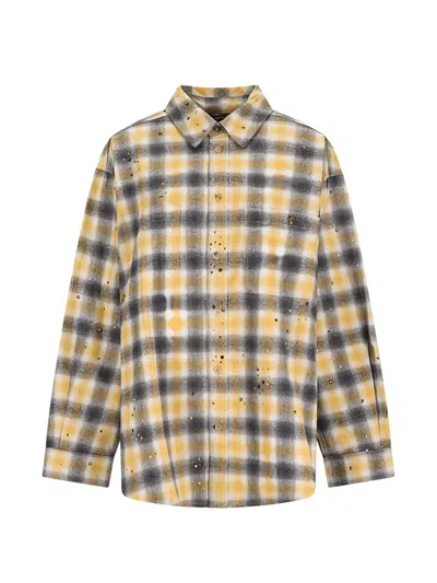 Destin Nelson Check-pattern Crystal-embellished Shirt In Multi