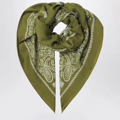 Destin Pistachio Judy Bandana Scarf In Wool In Green