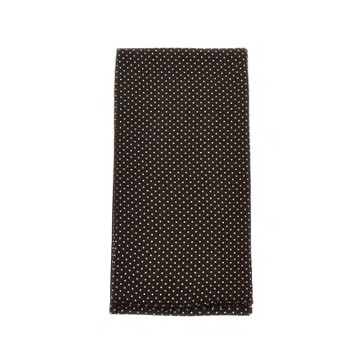 Destin Poppy Double Wool Scarf In Brown