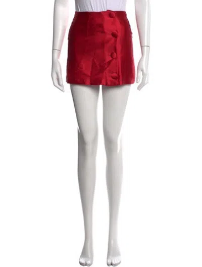Pre-owned D'estree Mini Skirt In Red