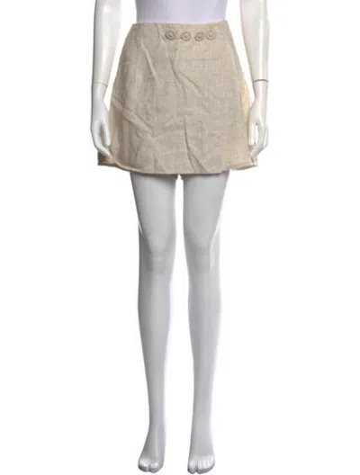 Pre-owned D'estree Skort Mini Shorts In Neutrals