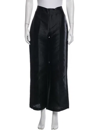 Pre-owned D'estree Wide Leg Pants In Black