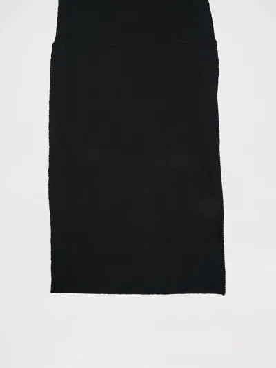 Devoa Wool Scarf In Black