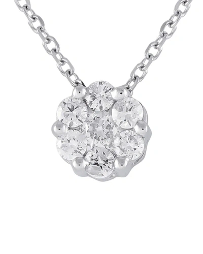 Diamond Select Cuts 14k 0.40 Ct. Tw. Diamond Necklace In Metallic