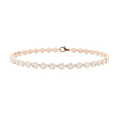 Diamonds Factory Diamond Bracelet In 14k Rose Gold