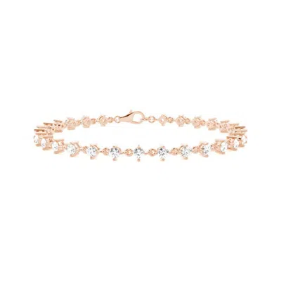 Diamonds Factory Lab Grown Diamond Bracelet In 14k Rose Gold