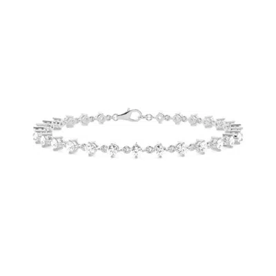 Diamonds Factory Lab Grown Diamond Bracelet In 14k White Gold