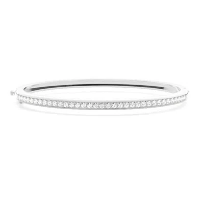 Diamonds Factory Pavé Setting Bracelet For Women In Silver