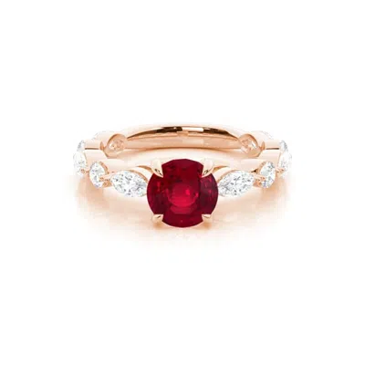 Diamonds Factory Ruby Gemstone In 14k Rose Gold