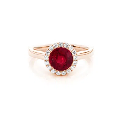 Diamonds Factory Ruby Gemstone In 14k Rose Gold