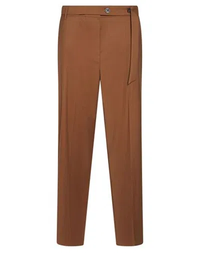 Diana Gallesi Woman Pants Camel Size 12 Polyester, Viscose, Elastane In Brown