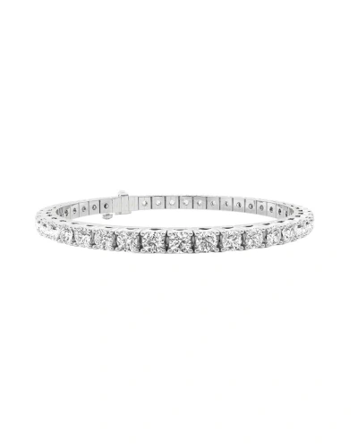 Diana M Lab Grown Diamonds Diana M. Fine Jewelry 14k 10.00 Ct. Tw. Lab Grown Diamond Tennis Bracelet In Metallic