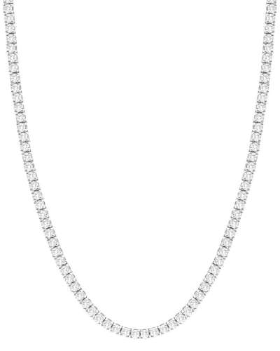 Diana M Lab Grown Diamonds Diana M. Fine Jewelry 14k 10.00 Ct. Tw. Lab Grown Diamond Tennis Necklace In Metallic