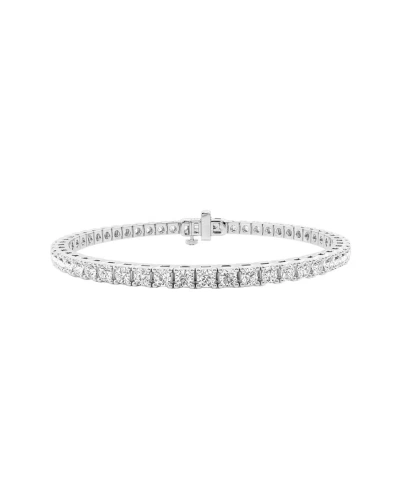 Diana M Lab Grown Diamonds Diana M. Fine Jewelry 14k 5.00 Ct. Tw. Lab Grown Diamond Tennis Bracelet In Metallic