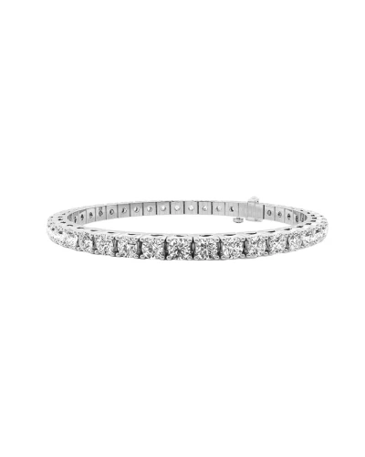 Diana M Lab Grown Diamonds Diana M. Fine Jewelry 14k 9.00 Ct. Tw. Lab Grown Diamond Tennis Bracelet In Metallic