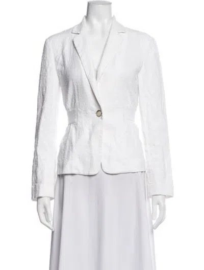 Pre-owned Diane Von Furstenberg Blazer In White