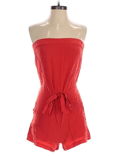 Pre-owned Diane Von Furstenberg Romper In Red