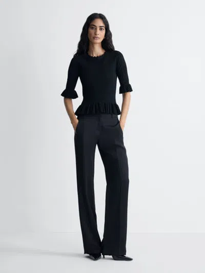 Diane Von Furstenberg Tullia Knit Sweater In Black