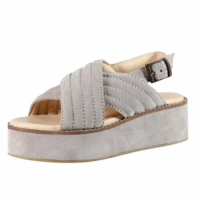 Diba True Women's Dor Ian Suede Wedge Sandal In Animal Print