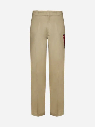 Dickies 874 Flex Cotton-blend Trousers In Khaki