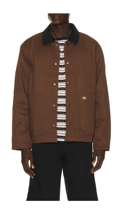 Dickies Barn Jacket In Timber Brown
