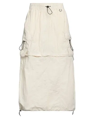 Dickies Woman Midi Skirt Cream Size M Polyamide In White