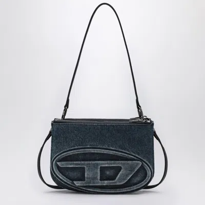 Diesel 1dr Twin Shoulder Bag In Blue Denim