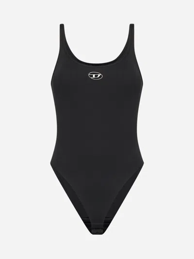Diesel Black Microfibre Megan-utlt Bodysuit