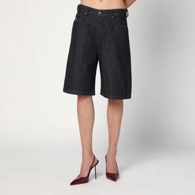 Diesel De-sire Bermuda Shorts In Dark Denim