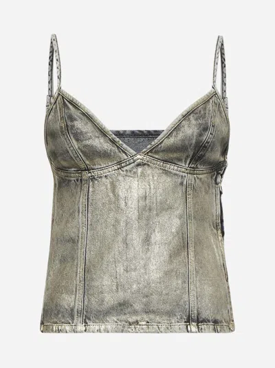 Diesel Grey Denim De-fulsy-s Top