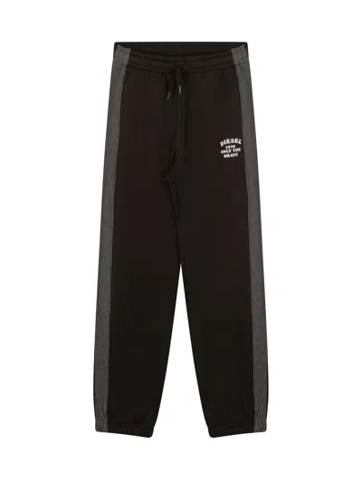 Diesel Kids Kids' Ptean Pants In Brown